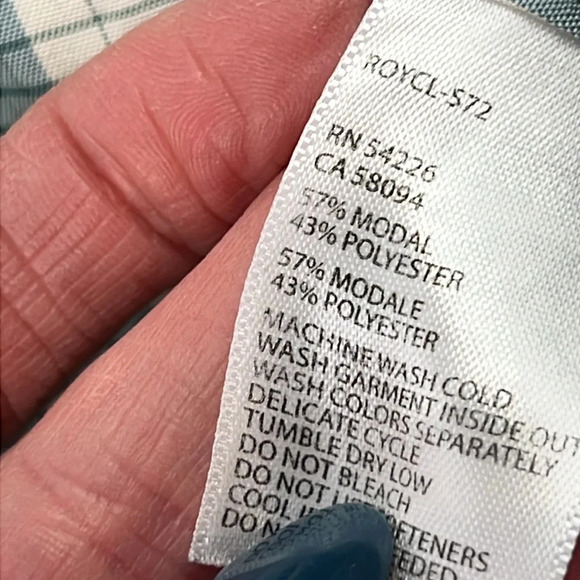 Royal Robbins Men's Short Sleeve Medium Green Plaid Shirt - Picture 6 of 7